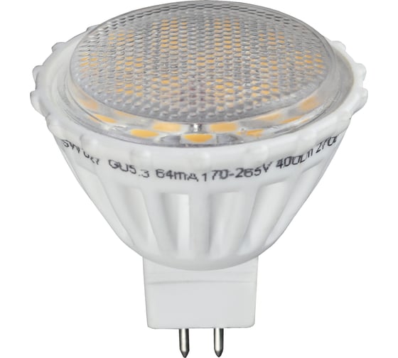 Светодиодная лампа LED smd MR16-5w-827-GU5.3 ЭРА C0043651