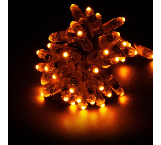 Гирлянда MAKSILED Светодиодный пиксель 50 шт, 9 мм, 1 LED, 12 В, 0.13 Вт, IP66, желтый ML-1PIX-5Y-LP-SFF-N