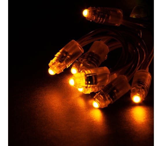 Гирлянда MAKSILED Светодиодный пиксель 50 шт, 9 мм, 1 LED, 12 В, 0.13 Вт, IP66, желтый ML-1PIX-5Y-LP-SFF-N