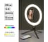 Лампа кольцевая светодиодная 30 см, 16 Вт, 2700-6400 К+RGB TDM ELECTRIC, штатив настольный, диммер, ПДУ, USB SQ0373-0303 2