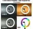 Лампа кольцевая светодиодная 30 см, 16 Вт, 2700-6400 К+RGB TDM ELECTRIC, штатив настольный, диммер, ПДУ, USB SQ0373-0303 4
