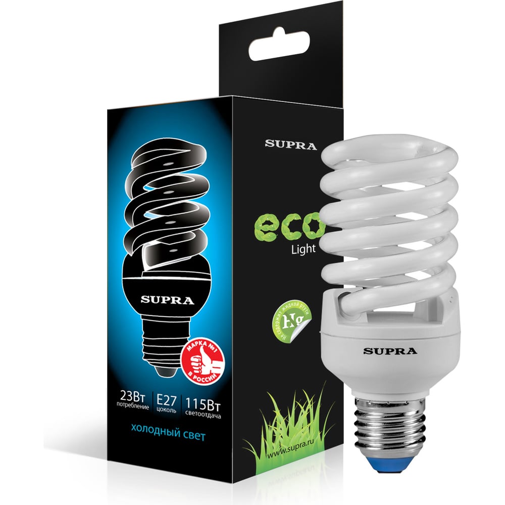 Энергосберегающая лампа Supra SL-S-FSP-23/4200/Е27 - выгодная цена ...