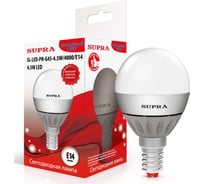 Светодиодная лампа Supra LED SL-LED-PR-G45-4.5W/4000/E14