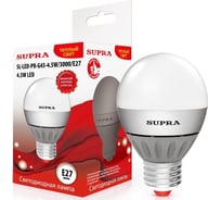 Светодиодная лампа Supra LED SL-LED-PR-G45-4.5W/3000/E27