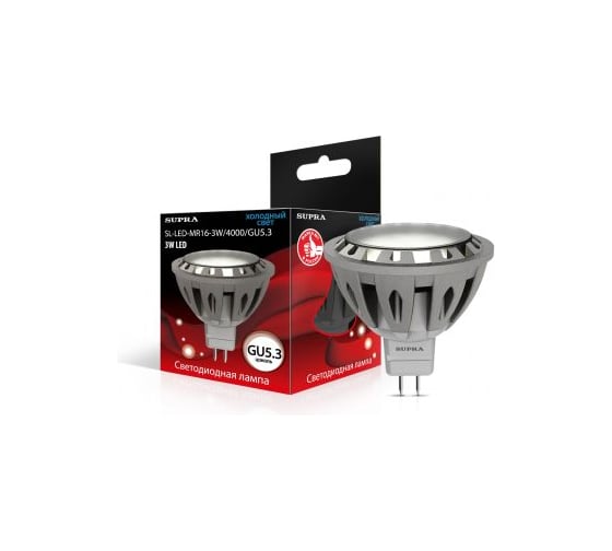 Светодиодная лампа Supra LED SL-LED-MR16-3W/4000/GU5.3