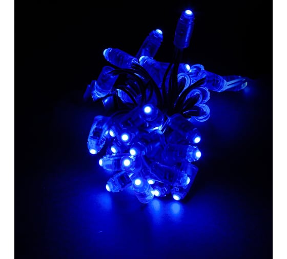 Гирлянда MAKSILED Светодиодный пиксель 50 шт, 9 мм, 1 LED, 12 В, 0.13 Вт, IP66, синий ML-1PIX-5B-LP-SFF-N
