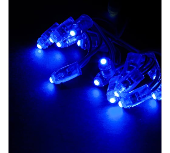Гирлянда MAKSILED Светодиодный пиксель 50 шт, 9 мм, 1 LED, 12 В, 0.13 Вт, IP66, синий ML-1PIX-5B-LP-SFF-N