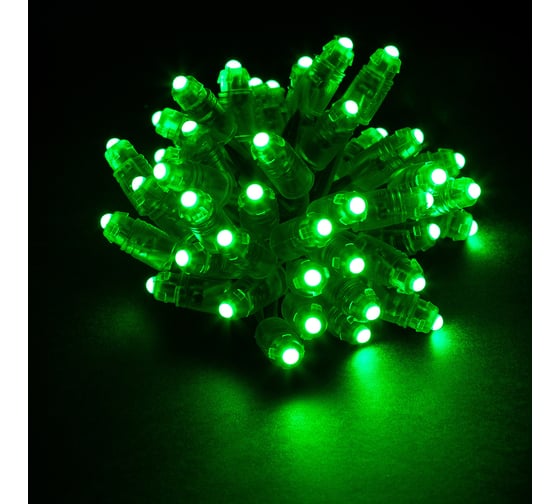Гирлянда MAKSILED Светодиодный пиксель 50 шт, 9 мм, 1 LED, 12 В, 0.13 Вт, IP66, зеленый ML-1PIX-5G-LP-SFF-N