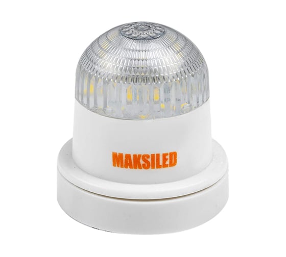 Стробоскопическая лампа MAKSILED 1 шт, 0.5Вт, 220В, IP65, 7LED, желтый, ML-STR-ER3528-Y 1
