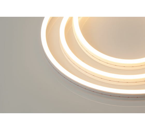 Неоновая светодиодная лента MAKSILED 5м, 6x12мм, 12В, 10.5Вт/м, 110 LED/m, IP33 (СИЛИКОН), теплый белый, ML-NF-PR-6mm-L50-WW