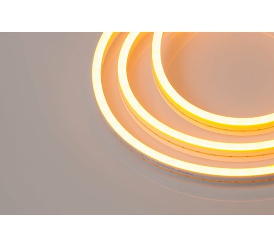 Неоновая светодиодная лента MAKSILED 5м, 6x12мм, 12В, 10.5Вт/м, 110 LED/m, IP33 (СИЛИКОН), золотисто-желтый, ML-NF-PR-6mm-L50-Golden Yellow