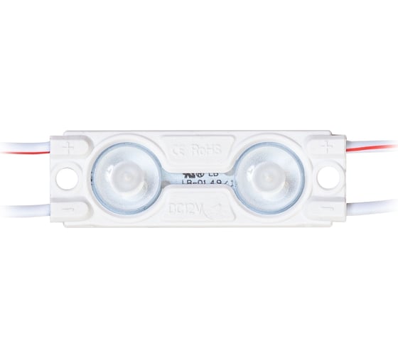 Светодиодный модуль Donled 0.7Вт, 12В, IP65, SMD2835 2LED, 18лм, красный, 20 шт./гирлянда DL2R-L-HP