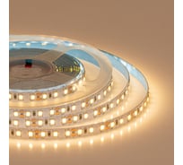 Светодиодная лента Donled 5м, 12В, IP20, 120 LED/m, 9.6Вт/м, теплый белый, 8мм, DL-R120-2835-WW