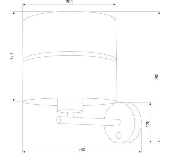 Настенный светильник TK Lighting 4770 Hilton Gold белый a062971