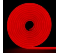 Неоновая светодиодная лента MAKSILED 5м, 8x16мм, 12В, 10.5Вт/м, 110 LED/m, IP33 (СИЛИКОН), красный, ML-NF-PR-8mm-L50-Red