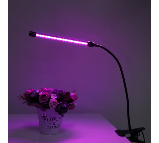ФИТО светильник Ultraflash UF-780 C02 (8 Вт на прищепке) 15000