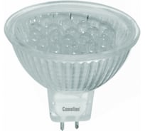 Светодиодная лампа с защитным стеклом Camelion JCDR-LED21 220V changing colors 7319