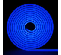 Неоновая светодиодная лента MAKSILED 5м, 6x12мм, 24В, 9Вт/м, 120 LED/m, IP33 (ПВХ), синий, ML-NF-24V-0612-Blue
