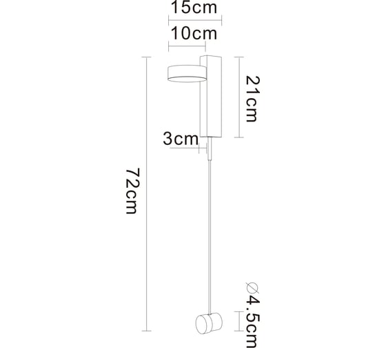 Настенный светильник ARTE LAMP MIRACH A2142AP-10PB