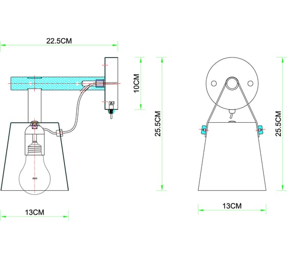 Бра ARTE LAMP THOMAS A7032AP-1BK