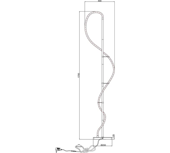 Торшер ARTE LAMP KLIMT A2850PN-35BK