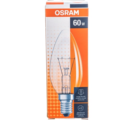 Лампа накаливания CLASSIC B CL 60W E14 OSRAM 4008321665942