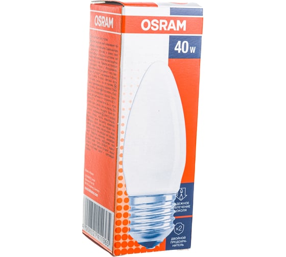 Лампа накаливания CLASSIC B FR 40W E27 OSRAM 4008321411365