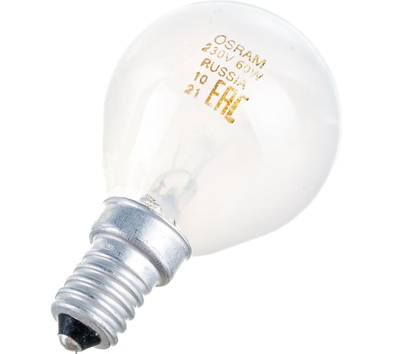 Лампа накаливания CLASSIC P FR 60W E14 OSRAM 4008321411501