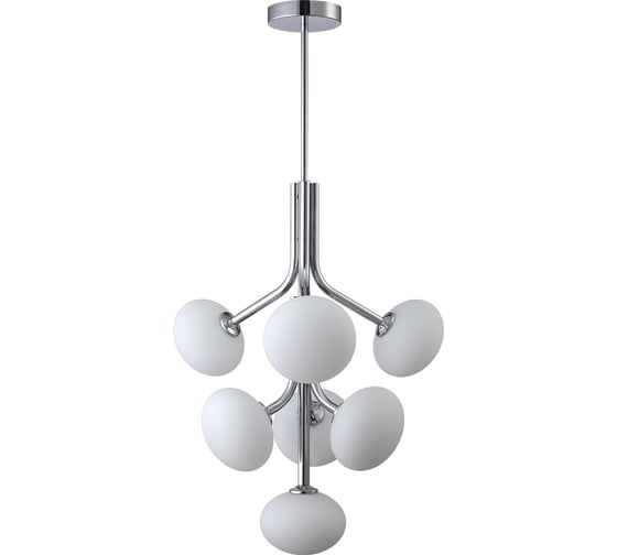 Люстра на штанге Crystal lux ALICIA SP7 CHROME/WHITE