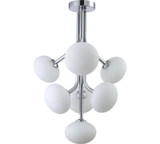 Люстра на штанге Crystal lux ALICIA SP7 CHROME/WHITE