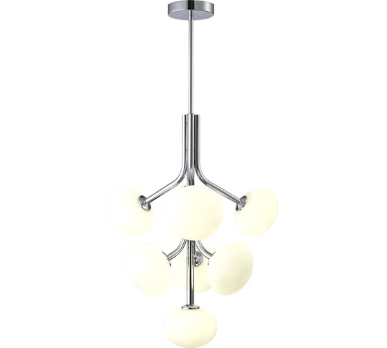 Люстра на штанге Crystal lux ALICIA SP7 CHROME/WHITE