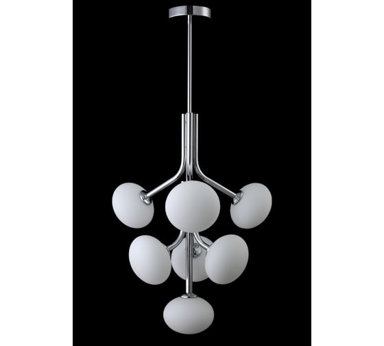 Люстра на штанге Crystal lux ALICIA SP7 CHROME/WHITE