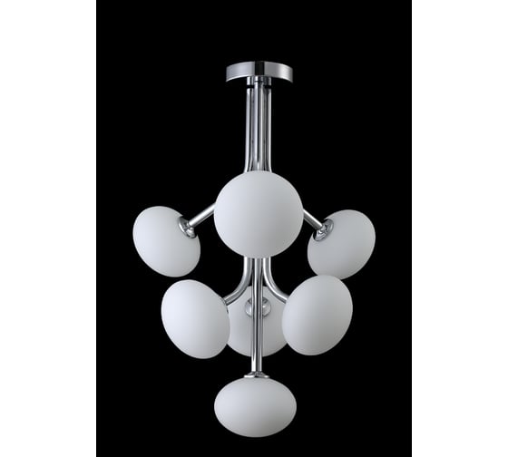 Люстра на штанге Crystal lux ALICIA SP7 CHROME/WHITE