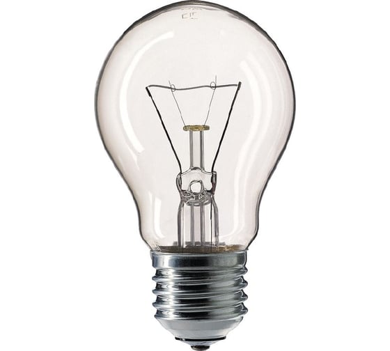 Лампа накаливания A55 75W E27 230V CL PHILIPS 871150035459484