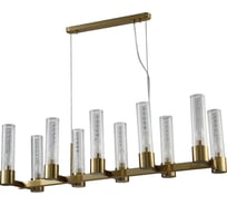 Подвесная люстра Crystal lux OTONO SP10 L980 BRASS/TRANSPARENTE