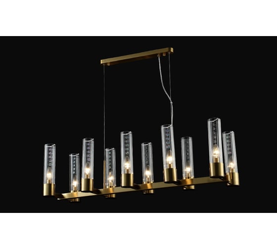 Подвесная люстра Crystal lux OTONO SP10 L980 BRASS/TRANSPARENTE