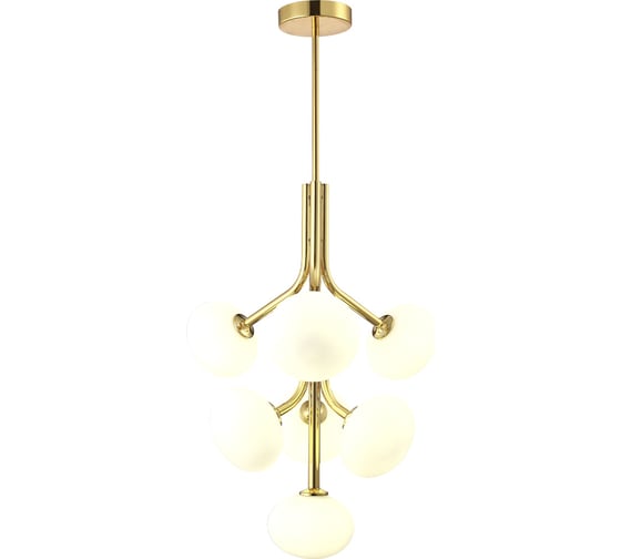 Люстра на штанге Crystal lux ALICIA SP7 GOLD/WHITE
