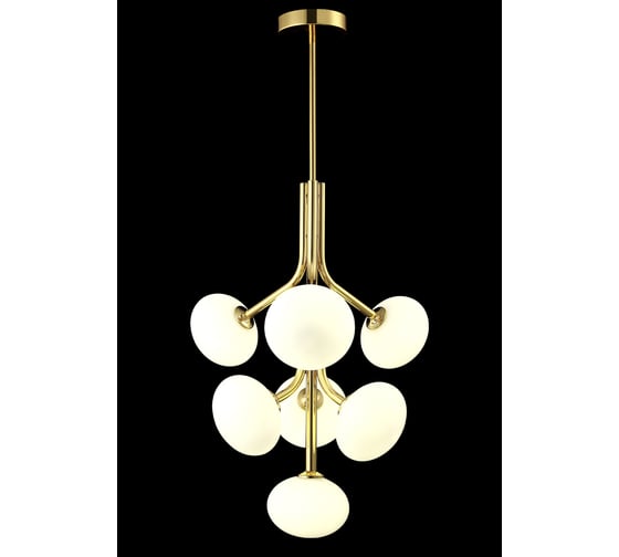 Люстра на штанге Crystal lux ALICIA SP7 GOLD/WHITE