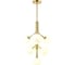 Люстра на штанге Crystal lux ALICIA SP7 GOLD/WHITE 3