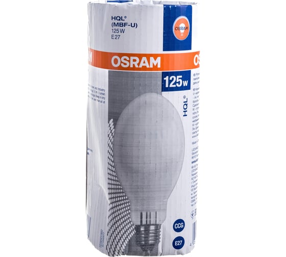 Ртутная лампа HQL 125W E27 OSRAM 4050300012377