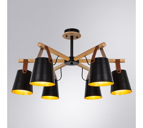 Потолочная люстра ARTE LAMP THOMAS A7032PL-6BK