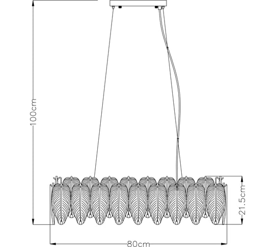Подвесная люстра ARTE LAMP EVIE A4152SP-8SG