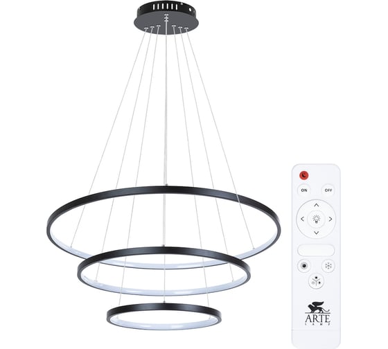 Подвесная люстра ARTE LAMP FRODO A2197SP-3BK