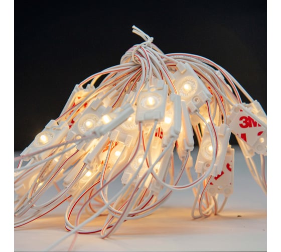 Светодиодный модуль ELF SOL+, 1SMD диод 2835, теплый белый, (упак 100) ELF-SOL+ 1 2835 WW