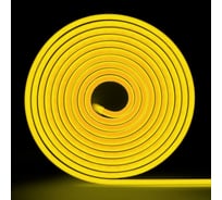 Неоновая светодиодная лента MAKSILED 5м, 6x12мм, 24В, 9Вт/м, 120 LED/m, IP33 (ПВХ), лимонно-желтый, ML-NF-24V-0612-Lemon Yellow