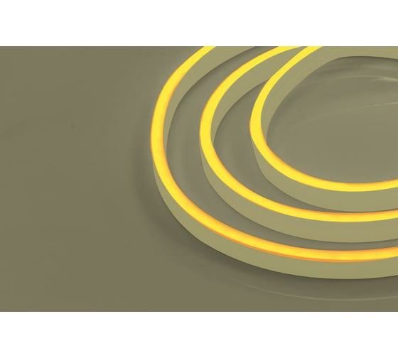 Неоновая светодиодная лента MAKSILED 5м, 6x12мм, 24В, 9Вт/м, 120 LED/m, IP33 (ПВХ), лимонно-желтый, ML-NF-24V-0612-Lemon Yellow
