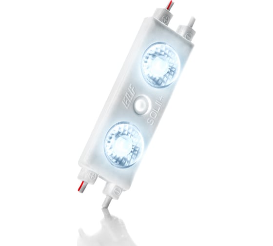 Светодиодный модуль ELF SOL+, 2SMD диод 2835, холодный белый (упак 100) ELF-SOL+2 2835 CW ELF-SOL+ 2 2835 CW 1