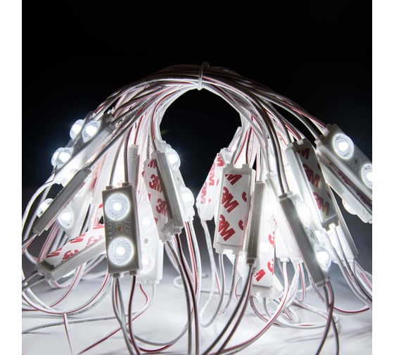 Светодиодный модуль ELF SOL+, 2SMD диод 2835, холодный белый (упак 100) ELF-SOL+2 2835 CW ELF-SOL+ 2 2835 CW