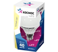 Светодиодная лампа КОСМОС LED GL45 3Вт 220В E14 3000K Lksm LED3wGL45E1430 285365