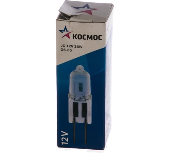 Лампа галогенная КОСМОС JC 35W G6.35 12V LKsmJC12V35W
